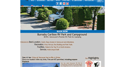 Desktop Screenshot of bcrvpark.com